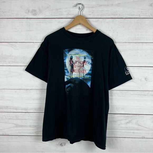 Vintage Nightmare Before Christmas 3D Movie T-Shirt Large